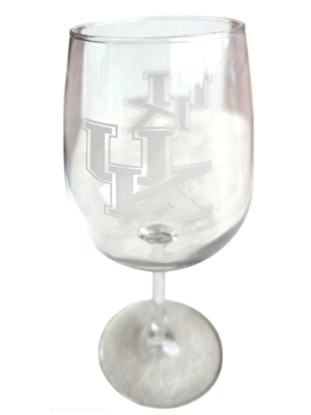 Kentucky Wildcats Wine Glass 12oz with 2 Logos NCAA New